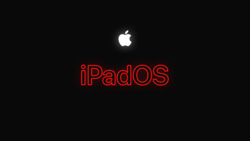 Apple logo above the word iPadOS