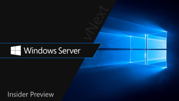 Windows 10 hero image with Windows Server Insider Preview text