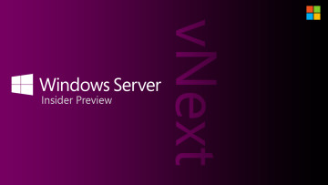 Windows Server VNext Insider Preview written on a purple background