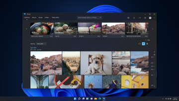 New Windows 11 Photos app in dark moder