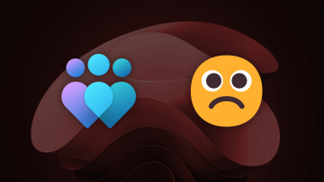 A Windows Insider logo next to a sad emoji