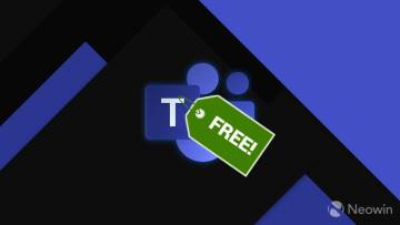 Microsoft Teams logo with a green tag next to it saying FREE!