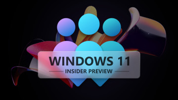 A big Windows Insider logo with Windows 11 Insider Preview on it