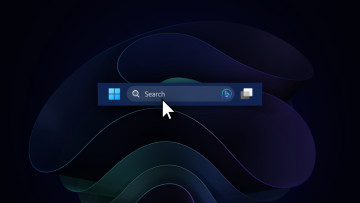 A partial screenshot of Windows 11s taskbar and search box