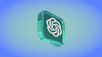 A 3D ChatGPT logo