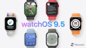 A bunch of Apple Watch models showcasing new features in watchOS 95